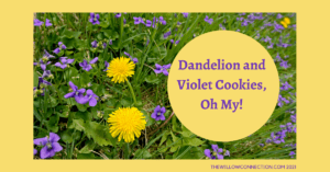 Dandelion and Violet Cookies